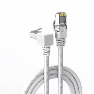 lot 91800 image: JUXINICE 90 Degree Cat6 Ethernet Cable White 3FT Right Angle CAT 6 Ethernet Patch Cable RJ45 LAN Cable Gigabit Network Cord Downward Angle Bandwidth up to 250MHz 1Gbps