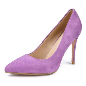 lot 91815 image: IDIFU Womens IN4 Classic Pointed Toe High Heels Pumps Wedding Dress Office Shoes (10 B(M) US, Lavender Suede)
