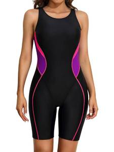 lot 91827 image: ATTRACO Bathing Suits for Women One Piece Swimwear Sports Swimming Suits Tummy Control S