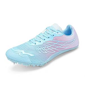 lot 87294 image: WESHIRUN Track and Field Shoes for Men Women 8 Spikes Boys and Girls Kids Running Racing Shoes Pink