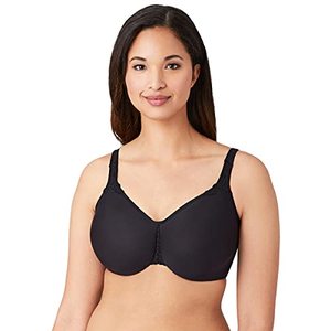 lot 90182 image: Wacoal womens Bodysuede Ultra Full Figure Seamless Underwire Bra, Black, 38DD