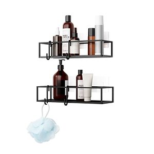 lot 90187 image: Umbra Cubiko Shower Bin Caddy Set, Black
