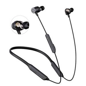 lot 90268 image: SoundPEATS Dual Dynamic Drivers Bluetooth 5.2 Headphones QCC3040, Force Pro Neckband Wireless Earbuds with Crossover, Sports Earphones CVC 8.0, APTX HD Audio Built in Mic 22 Hours Playtime