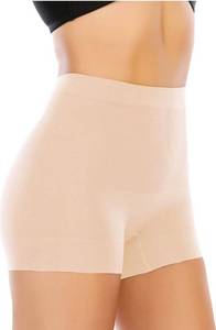 lot 97508 image: Womens Slip Shorts for Under Dress Seamless Shapewear Boyshorts Tummy Control Panties Shaping Shorts(#1 Beige(light Tummy Control),Large)
