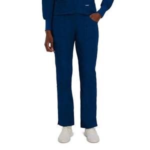 lot 97719 image: Landau Essentials Tailored Fit 9-Pocket Cargo Scrub Pants for Women 8380 Navy XXL