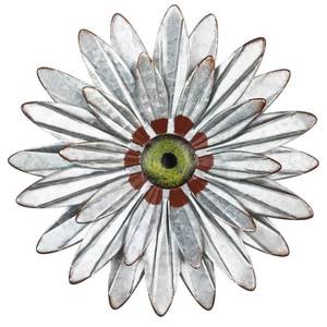 lot 97739 image: hogardeck Metal Flower Farmhouse Wall Decor, 11 Hanging Galvanized Farmhouse Decor for Indoor Outdoor, Boho Rustic Wall Decor for Bathroom Living Room Kitchen Bedroom Porch Garden Yard Backyard Decor