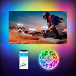 lot 97766 image: DAYBETTER Led Lights for TV, 10ft TV Led Backlight, Led TV Lights for 32-60inch TV, USB Led Strip Lights for TV Lights That Change with TV, APP Control, TV Led Lights for Bedroom(No Remote)