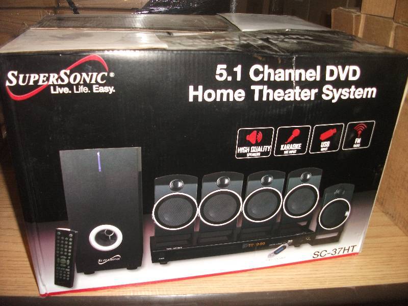 supersonic 5.1 channel dvd home theater system