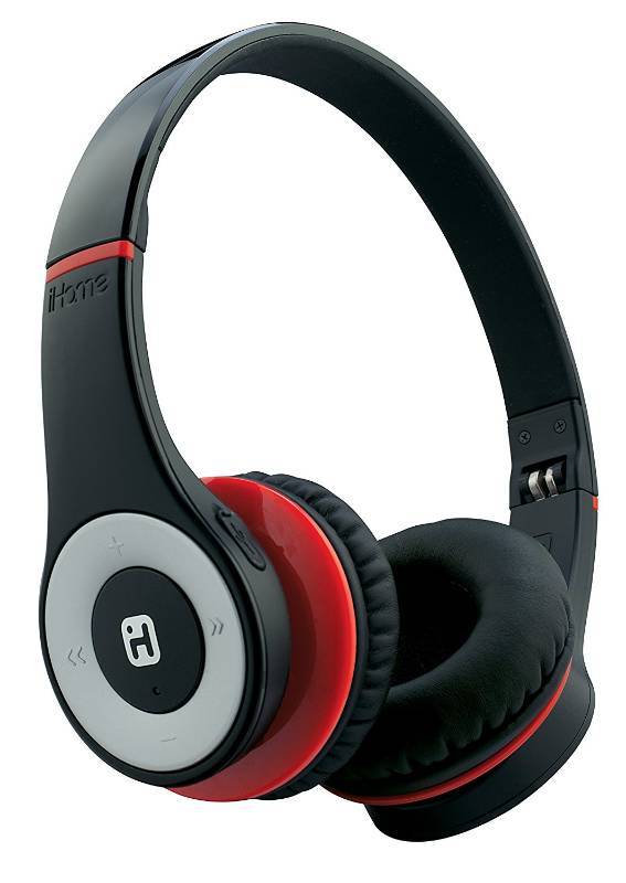 lot 3426 image: iHome iB85BRC Bluetooth Wireless Foldable Headphones with Mic