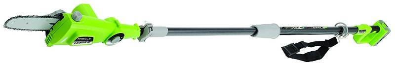 lot 3477 image: Earthwise LPS40208 8-Inch 20-Volt Lithium Ion Cordless Electric Pole Saw