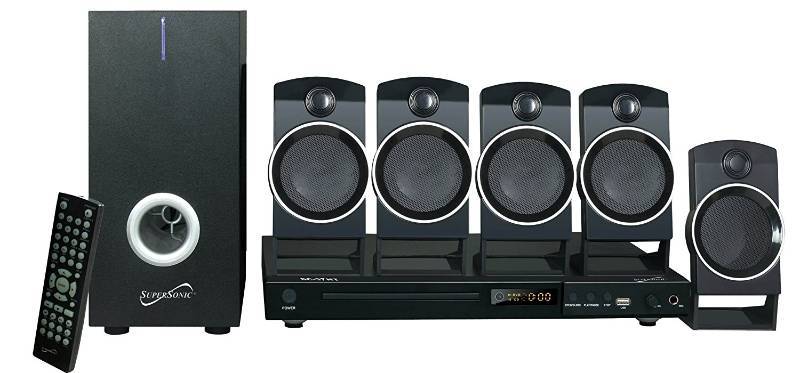 lot 3488 image: Supersonic SC37HT 5.1 Channel DVD Home Theater System