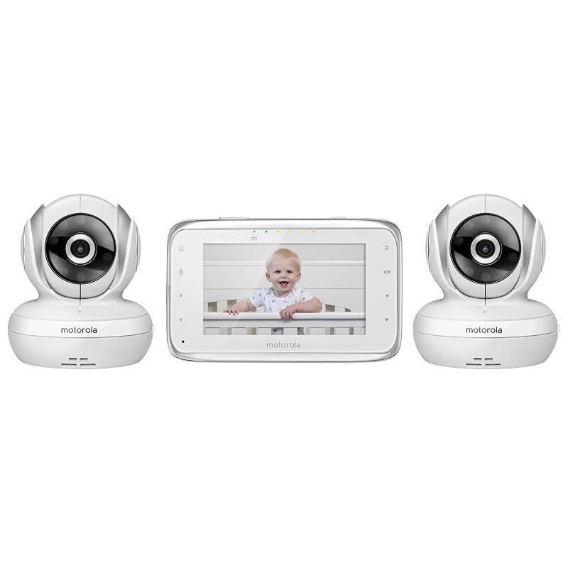 lot 3519 image: Motorola MBP38S-2 Digital Video Baby Monitor with 4.3-Inch Color LCD Screen and 2 Cameras