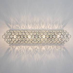 lot 51200 image: SPARKSOR 4-Light Long Strip Crystal Wall Sconce,Modern Luxury Chrome Wall Light with Shader Wall Lamp for Hallway Bedroom Living Room Bathroom Bedside Kitchen