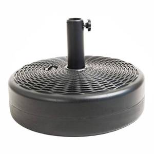 lot 51228 image: C-Hopetree 70 lb Heavy Duty Water Fillable Base Stand for Patio Outdoor Table Umbrella, Black