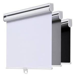 lot 51240 image: Cordless Roller Shades Blackout Blinds for Windows Room Darkening Rolled Up Shades with Spring System, UV Protection Window Shades Door Blinds for Home and Office (59 W x 72 H, White)
