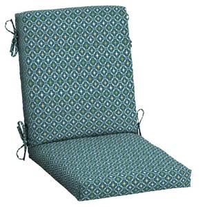 lot 51245 image: Arden Selections Outdoor Dining Chair Cushion 20 x 20, Rain-Proof, Fade Resistant 20 x 20, Salome Tropical