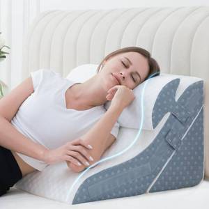 lot 51257 image: Ziiyllean Bed Wedge Pillow for Sleeping, 20-in-1 Adjustable Pillow Wedge Acid Reflux Pillow, 9 &12 & 20 Inch 3-in-1 Incline Wedge Pillow for Back Pain Relief, Gerd, Snoring