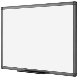 lot 51284 image: VIZ-PRO Magnetic Dry Erase White Board, 48 X 36 Inches, Black Aluminium Frame