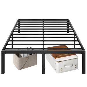 lot 51313 image: Kujielan 18 Inch Twin Metal Platform Bed Frame,Metal Slat Support,Mattress Foundation,No Box Spring Needed,Large Storage Space, Easy Assembly, Sturdy Bed Frame��Black