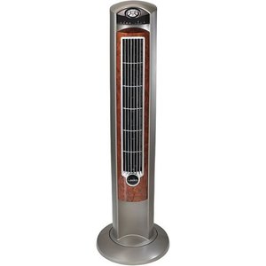 lot 51327 image: Lasko - Wind Curve Tower Fan with Nighttime Setting - Gray - Retail $203.68