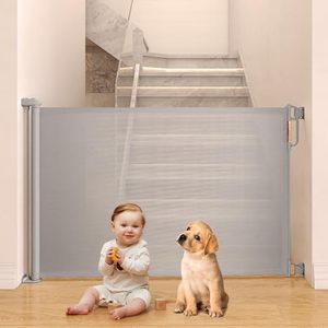 lot 51333 image: Momcozy Baby Gate, Retractable Baby Gate or Dog Gate ��Easy to USE�� for 33 Tall, Extends up to 55 Wide, Baby Gate for Stairs, Doorways, Hallways, Indoor, Outdoor