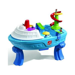 lot 51358 image: Step2 Fiesta Cruise Sand Table & Water Table for Kids with 10-piece Playset - Retail $159.98