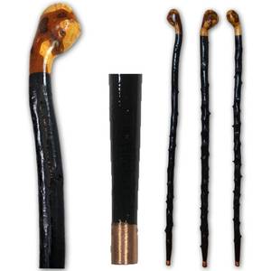 lot 51361 image: Biddy Murphy, Blackthorn Shillelagh Wooden Irish Walking Stick, Round Handled Handcrafted 100% Wood Cane, Lightweight Sturdy, One of a Kind Style, Made in Ireland 36 - Retail $122.73