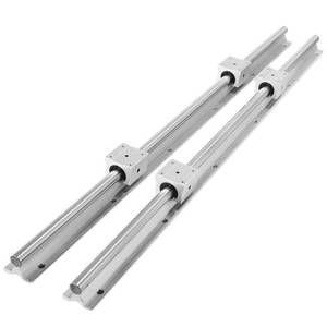 lot 51379 image: OrangeA Linear Rail 2PCS SBR16-1000mm Linear Slide Rail 4PCS SBR16UU Bearing Block CNC Kit Linear Rails and Bearings Kit CNC Rails Linear Rail Set forAutomated Machines and Equipments
