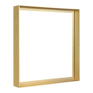 lot 51422 image: FOLKOR Floating Frame for 24x48 Stretched Canvas Paintings, DIY Metal Canvas Frame with 1.5 Deep Floater Frame for Canvas Prints Wall ArtPortraitLandscape Living Room Bedroom Kitchen Decor (Gold)