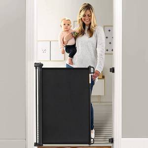 lot 51440 image: Momcozy Baby Gate, Retractable Baby Gate or Dog Gate ��Easy to USE�� for 33 Tall, Extends up to 55 Wide, Baby Gate for Stairs, Doorways, Hallways, Indoor, Outdoor