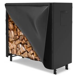lot 51444 image: WALMANN 4ft Firewood Log Rack with Cover Outdoor, Heavy Duty Firewood Rack With Weather Resistant 600D Oxford Fabric Cover, IndoorOutdoor Wood Rack for Firewood��