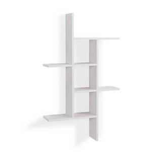 lot 51446 image: Danya B. Cantilever Cubby Decorative Modern Wall Mount Shelf �� Horizontal or Vertical (White)