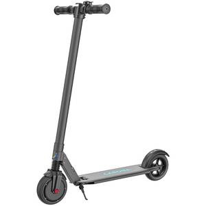 lot 51450 image: Caroma Electric Scooter 350W Motor, 20 Miles Range & 20 Mph, 9 Solid Tires, Double Braking System, Ambient Light Portable Folding Commute E Scooter for Adults with Rear Suspension & App Control - Retail $269.98