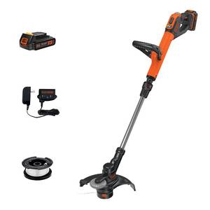 lot 51467 image: BLACKDECKER 20V MAX String Trimmer  Edger, 12-Inch (LSTE525) - Retail $100.36