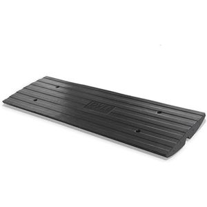 lot 51470 image: Pyle Car Driveway Curb Ramp - Heavy Duty Rubber Threshold Ramp - Also for Loading Dock, Garage, Sidewalk, Truck, Scooter, Bike, Motorcycle, Wheelchair Mobility & Other Vehicle - Pyle PCRBDR24 - Retail $82.01