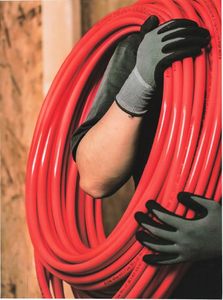 lot 14257 image: 1 inch x 100 Feet Red PEX-A, PEX Pipe Flexible Water Tubing for Plumbing, (1 IN X 100 FT) - Retail $139.7