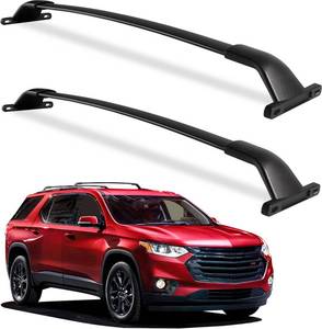 lot 14262 image: Wonderdriver Roof Rack Cross Bars 220lb Compatible with Chevrolet Chevy Traverse 2018 2019 2020 2021, Heavy Duty Crossbar Luggage Racks Roof Rail Rooftop Luggage Carrier Canoe Kayak Cargo Accessories - Retail $103.55