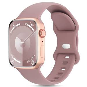 lot 14443 image: DYKEISS Silicone Sport Bands Compatible with Apple Watch Band 38mm 42mm 40mm 44mm 41mm 45mm 49mm, Soft Waterproof Strap Replacement Wristband for iWatch Bands Series 9 Ultra 8 7 SE 6 5 4 3 2 1 Women WATCH BAND ONLY