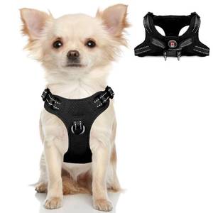 lot 14448 image: Dog Harness Step in Dog Vest Harness, Reflective Adjustable Puppy No Pull Harness Breathable Soft for Small and Medium Dogs,Cats