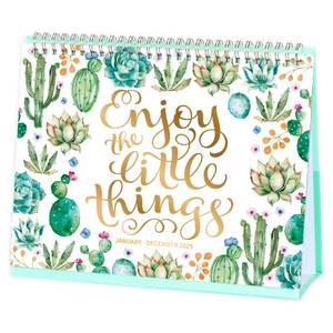 lot 14722 image: 2024 Desk Calendar - Desk Calendar 2024 Standing Flip, January 2024 - December 2025, 10 x 8.3, Desktop Calendar 2024 with Memo Pages, Holidays &amp Large Blocks