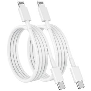 lot 14729 image: USB C to Lightning Cable (2pack 6ft), Apple MFi Certified iPhone Fast Charger 2m, Power Delivery Original Type C Charging Cord for Apple iPhone 131211 Pro11XS MAXXR876s Plus,iPad (White)