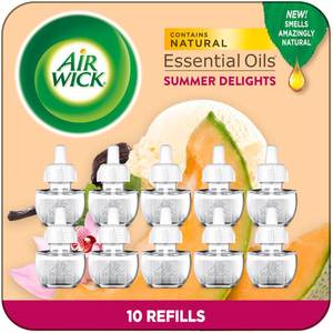 lot 15059 image: Air Wick Plug in Scented Oil Refill, Summer Delights, Scented Oil, Air Freshener, Essential Oils, Eco Friendly