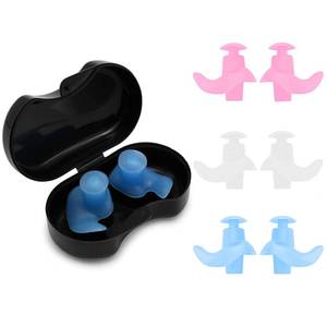 lot 15132 image: Kids Swimming Ear Plugs, 3 Pairs Professional Waterproof Reusable Silicone Earplugs Swimming Earplugs for Swimming Surfing Snorkeling Showering for 6-14 Years Old Childrens