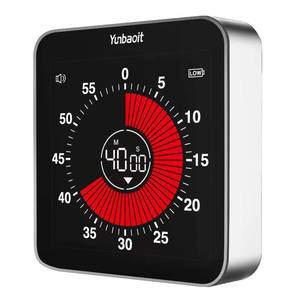 lot 15133 image: Yunbaoit VT08 Pro Digital Rechargeable Visual Timer with 3.4 Inches Colored Screen,Magnetic Back,60 Minutes Silent Countdownup Timer for Kids or Adults,Time Management Tool for Study, Working,Cooking