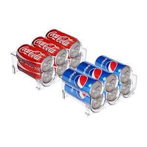 lot 71074 image: lukar Soda Can Organizer for PantryRefrigerator,Refrigerator Organizer Bins,2 PACK Clear Plastic Bins For Fridge,Pantry Organizers For Fridge Organization and Storage,Home &amp Kitchen Organization&nbsp