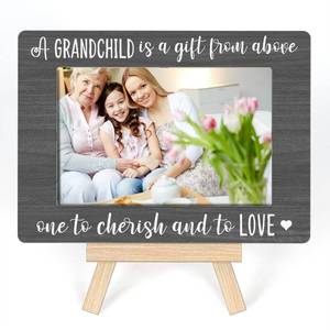 lot 71078 image: Ycyfckdr Grandparents Gifts, Picture Frame Gifts For Grandmother Grandfather, Family Photo Frame, Grandma Grandpa Gifts From Grandchildren, Tabletop Picture Frames With Easel (A14)