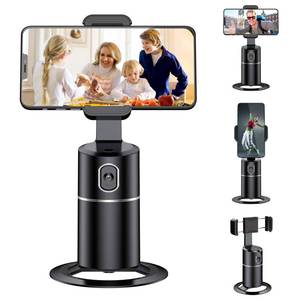lot 71087 image: Auto Face Tracking Phone Holder Tripod, No App Required, 360° Rotation Smart Face Body Tracking Tripod Selfie Phone Camera Mount Cell Phone Stand for Tik Tok, Vlog, Live Streaming, YouTube Video