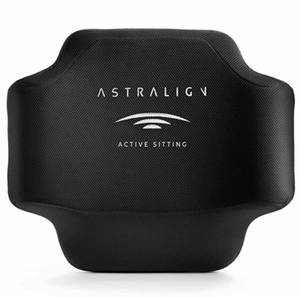 lot 71095 image: Astralign Office Chair Back Support Pillow USA Made Thoracic Back Pillow for Back Pain & Neck Pain Relief, Back Posture Corrector Chair Pillow, Lumbar Support Pillow for Office Chair or Car -Black,Sm