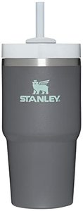 lot 14575 image: Stanley Quencher H2.0 FlowState Stainless Steel Vacuum Insulated Tumbler with Lid and Straw for Water, Iced Tea or Coffee, Smoothie and More, Charcoal, 20 oz
