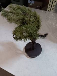 lot 14579 image: Hairui Christmas Tabletop Pine Tree Lights 60 LED 18IN Battery or USB Oprerated with Timer, Lighted Pine Tree for Home Winter Holiday Decor&nbsp